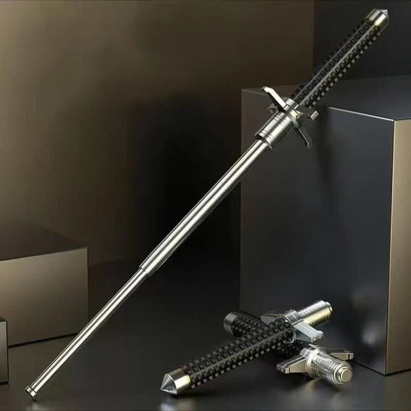 Stainless Steel Justerbar Gångstav Självförsvar Carvallo