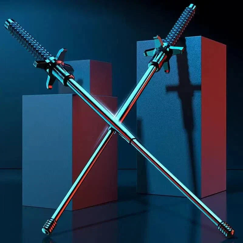 Stainless Steel Justerbar Gångstav Självförsvar Carvallo