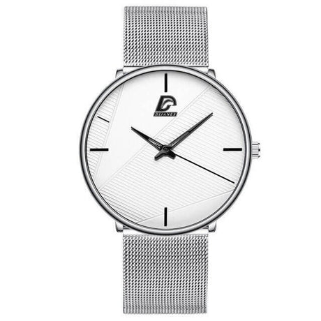 Modernt Herrarmbandsur-Watches for men-Hemnix-Silver Vit-Hemnix
