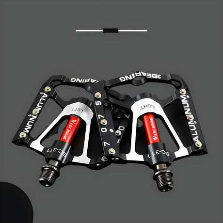 Robusta lätta aluminiumcykelpedaler med rutschfritt grepp Carvallo