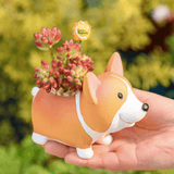 PlantCharm – Harpiks Corgi Mini-blomkruka för hundar till finurliga växtutställningar Carvallo