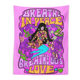 Retro bohemisk vägghängande tapet 100% polyester jacquard Carvallo