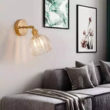 Vägglampa Vintage Glas Mässing Sconces Carvallo