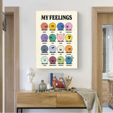 Retro Stil Tecknat Leende Inspirerande Citat Posters Papper Carvallo