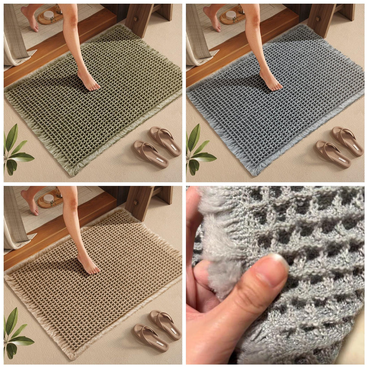 Texturerad absorberande entrématta – slitstark halkfri välkomstmatta för inomhus- och utomhusbruk MILA Sverige