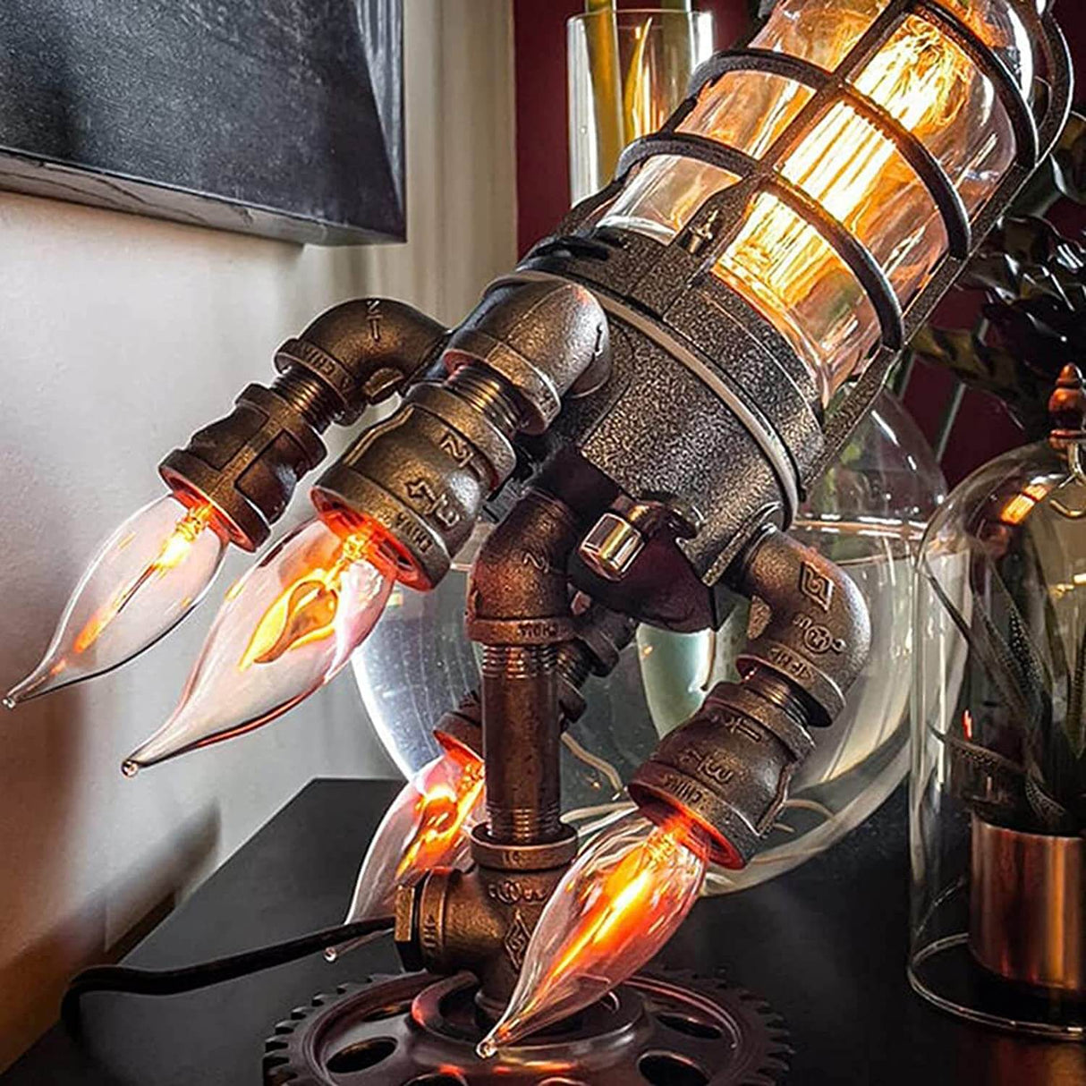 Steampunk raketlampa-Lights-Bellasverige-Hemnix