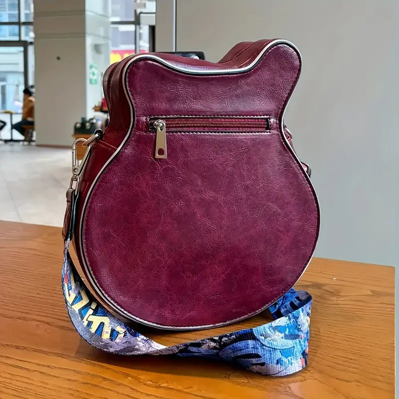 Rockstar - Vintage Retro Gitarr Crossbody Väska MILA Sverige