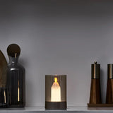 Laddningsbar ljusglöd - utan låga ambientljus med lugnande varm flämtande ljus Carvallo