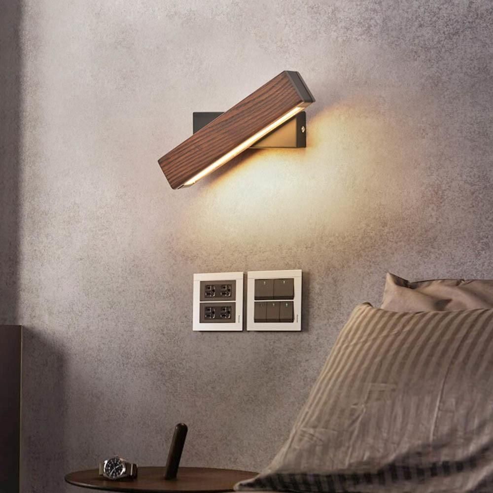 BrightCharm Lights - Modern trä-LED-lampa Carvallo