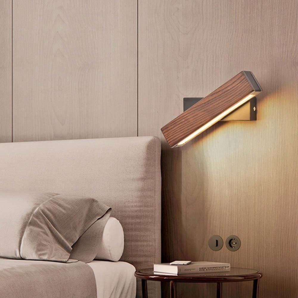 BrightCharm Lights - Modern trä-LED-lampa Carvallo