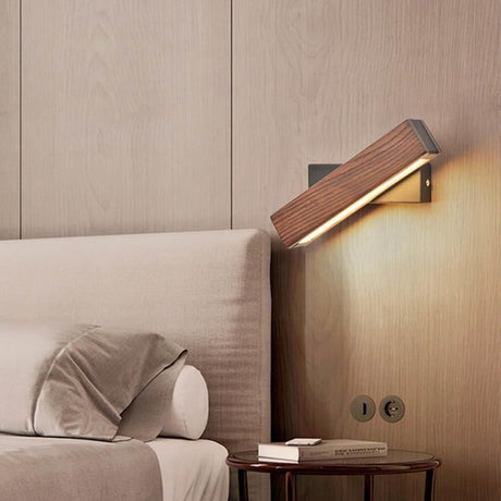 BrightCharm Lights - Modern trä-LED-lampa Carvallo