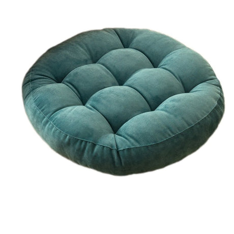 Rund Corduroy Solid Tufted Tjock Kudde för Komfort Carvallo