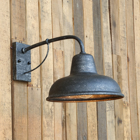 Vägglampa Rustik Svart Utomhuslampa Carvallo