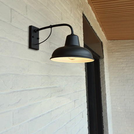 Vägglampa Rustik Svart Utomhuslampa Carvallo