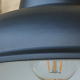 Vägglampa Rustik Svart Utomhuslampa Carvallo