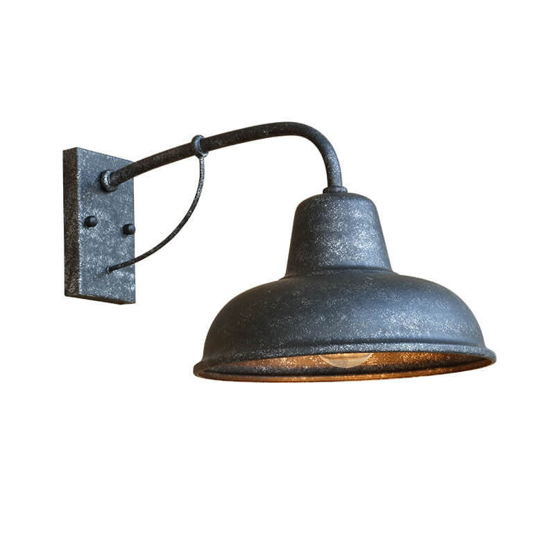Vägglampa Rustik Svart Utomhuslampa Carvallo