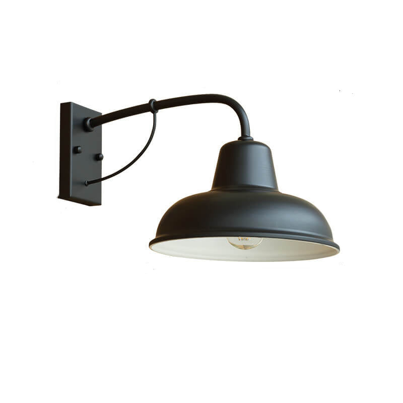 Vägglampa Rustik Svart Utomhuslampa Carvallo