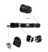 Laserpekare Uppladdningsbar Grön Lång Räckvidd Ficklampa Carvallo