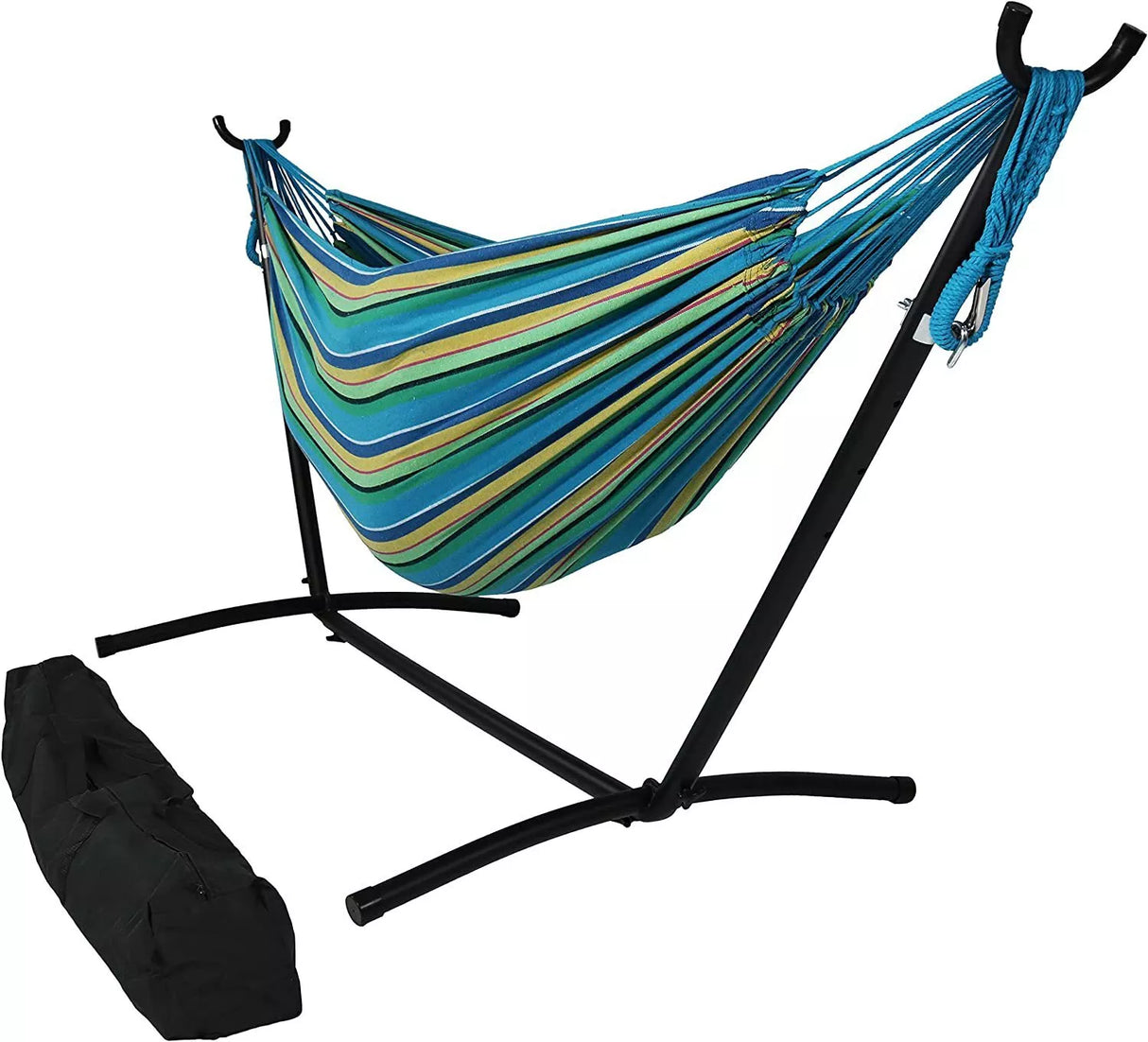2-Personers Hängmatta med Ställning - Premium Canvas Carvallo