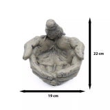 Konstnärlig handmatare i harts för fåglar — Elegant trädgårdsskulptur och utomhusdekor MILA Sverige