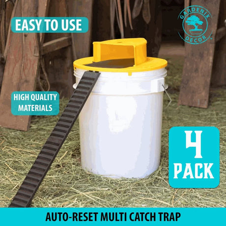 4-Pack Bucket Lock Musfälla Carvallo