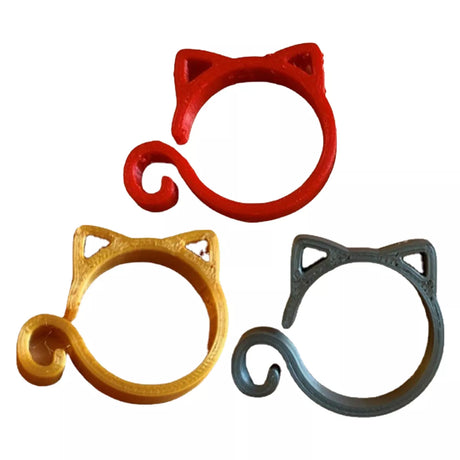 Katt-formad växtklipp – Söt växtstöd för trädgård och inomhusväxter Carvallo