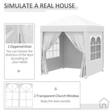2m x 2m Utomhus Fällbar Gazebo Tält - Pop Up Partytält Carvallo
