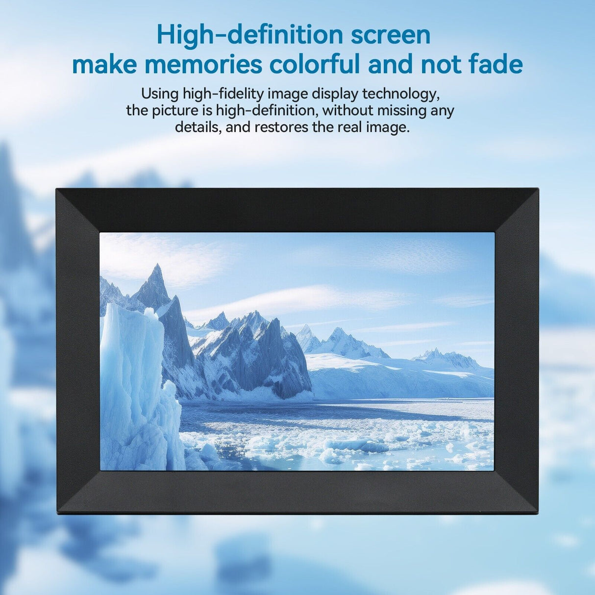 10,1 tum WiFi Digital Fotoram med 1080P HD Pekskärm Carvallo