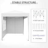 2m x 2m Utomhus Fällbar Gazebo Tält - Pop Up Partytält Carvallo