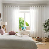 HikariVeil Gardiner - Japansk Stil Halvgenomskinliga Integritetsgardiner Carvallo