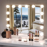 LED Hollywood Makeup Spegel med Dimmbar LED-lampa Carvallo
