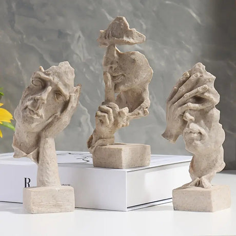 Modern 3-delad skulpturkollektion – Eleganta abstrakta figurer MILA Sverige