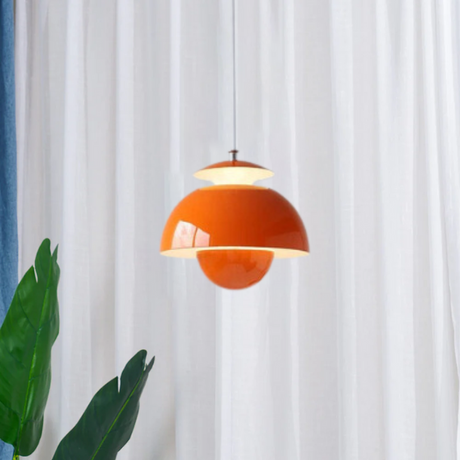 Pendulum lamp Scandinavian Orange Modern Design Carvallo