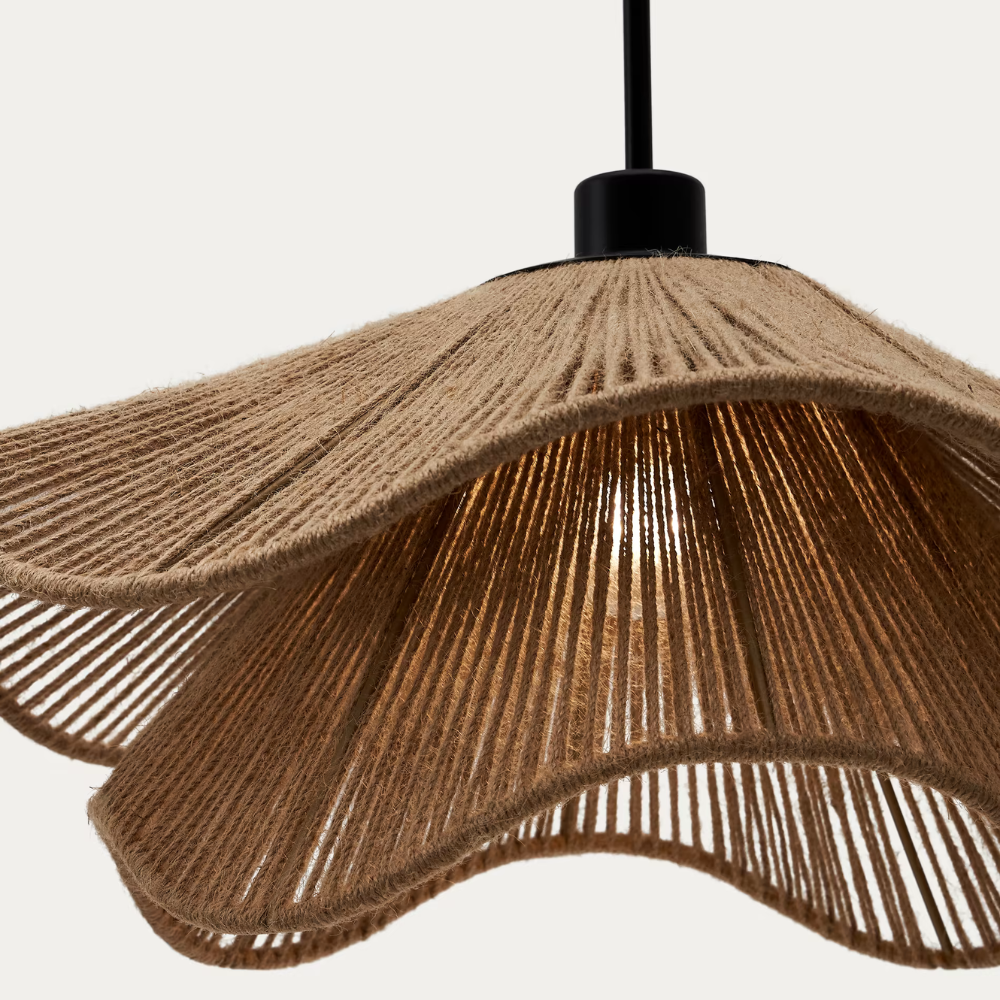 Boho Jute Lampskärm Naturlig Elegans för Stilren Heminredning Carvallo