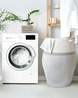 Carvallo - Elegant tvåfärgad tvättkorg för stiligt och praktiskt förvaring Carvallo