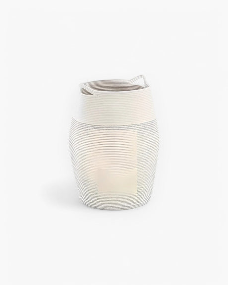 Carvallo - Elegant tvåfärgad tvättkorg för stiligt och praktiskt förvaring Carvallo