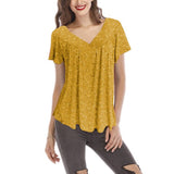 Sommar kvinna Tee-Clothes for women-Hemnix-Gul ärm-S-Hemnix