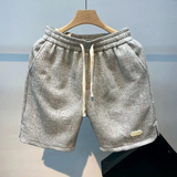 Herrshorts med dragsko i vågmönster