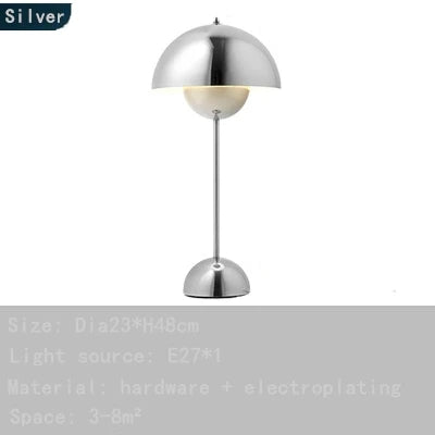 Minimalist Blomkruka Portabel Svamp Bordslampa Carvallo