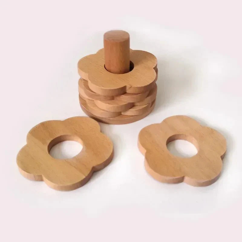 Sex Dela Valnöt Underlägg Set - Miljövänlig Trästil Carvallo