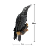 ShadowRaven - Realistisk dekorativ kråka med detaljeret design til hjem og have Carvallo