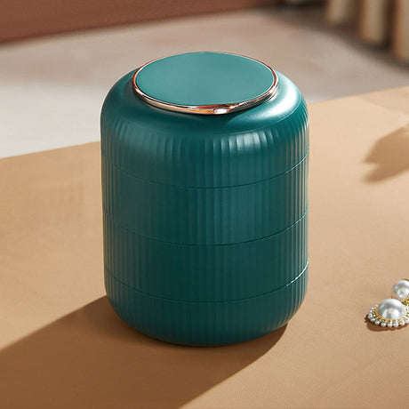 Carvallo – Stapelbar smyckeshållare med flera lager med kompakt spegel och elegant design Carvallo