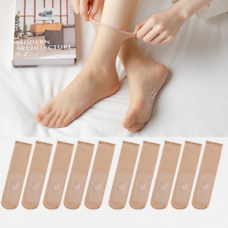 Carvallo | CrystalSocks - Osynliga, halkfria Crystal Silk strumpor Carvallo