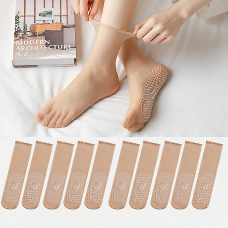 Carvallo | CrystalSocks - Osynliga, halkfria Crystal Silk strumpor Carvallo