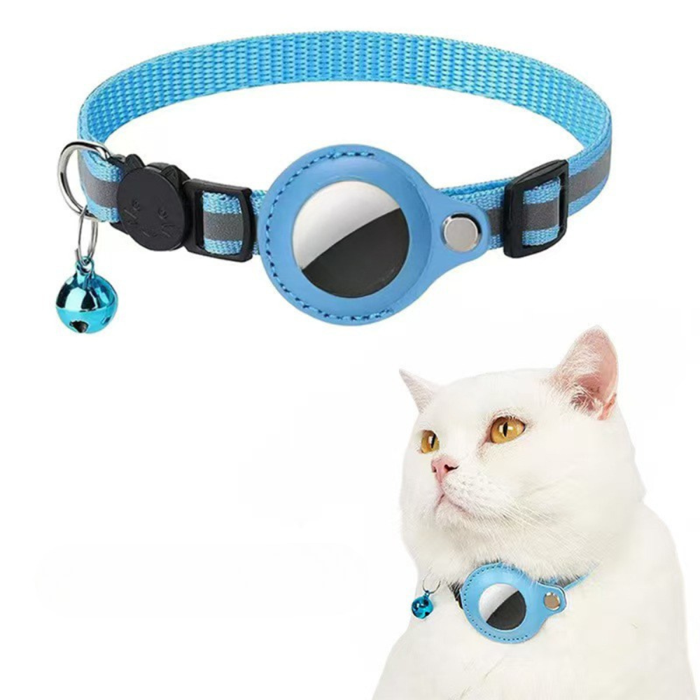 Katt Halsband Nylon Reflekterande GPS Tracker Rem Carvallo