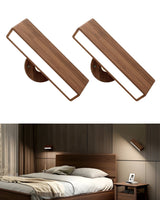 Klein Justerbar Vägglampa – Trä & Magnet | Flexibel och Stilfull Carvallo