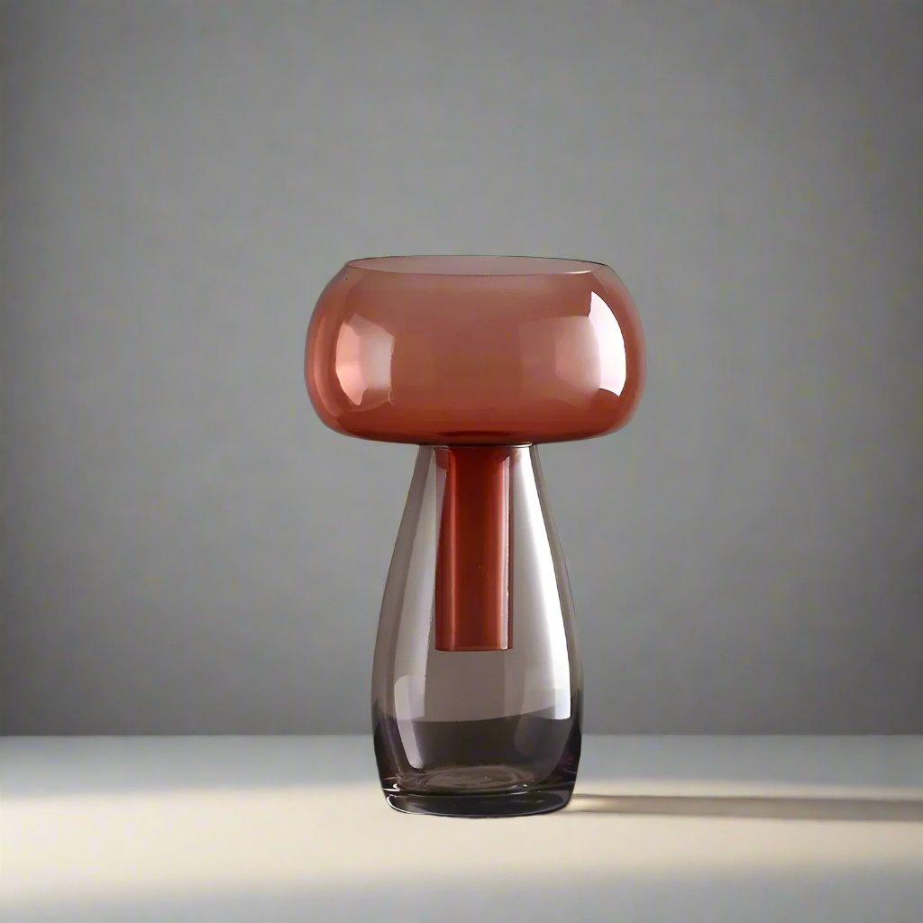 Liten glas hydroponisk vas för modern borddekoration Carvallo