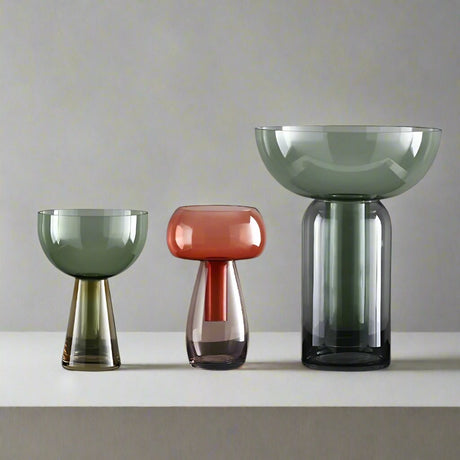 Liten glas hydroponisk vas för modern borddekoration Carvallo