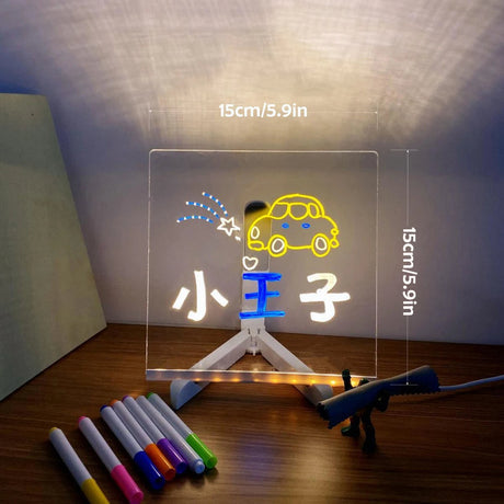 GlowSketch™ LED Ritbräda – Återanvändbar kreativitet, lugnande nattljus & USB-laddbar för barn Carvallo