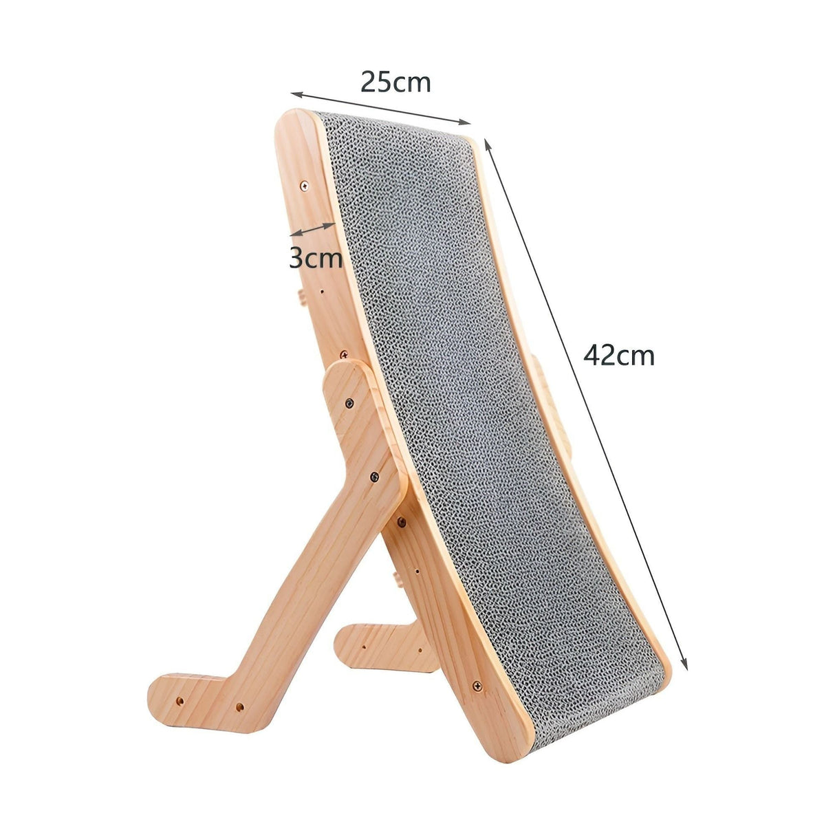 PurrPlay Bräda - Multifunktionell Avtagbar Katt Klösbräda gjord av Trä Carvallo